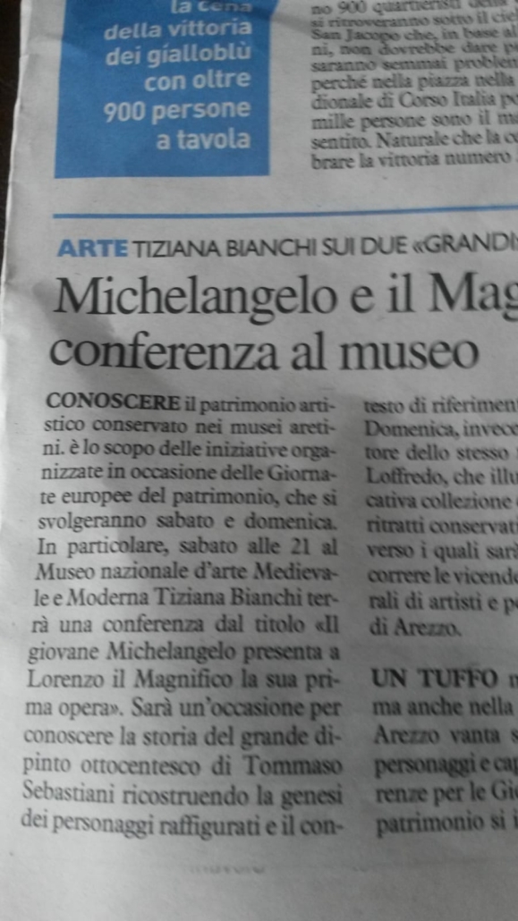 CONFERENZA SEBASTIANI E MICHELANGELO